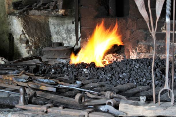 Atelier de forgeage industriel